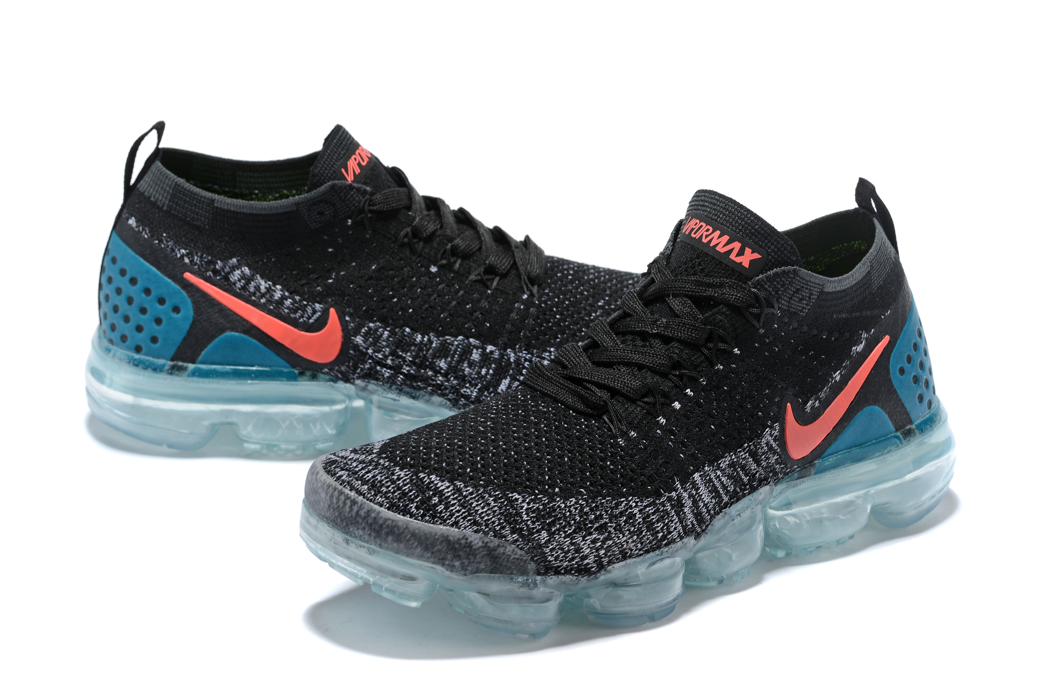 Nike Air VaporMax II 2018 Black Orange Blue Shoes For Women